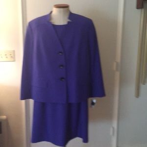 Cap sleeve dress and long sleeve jacket.